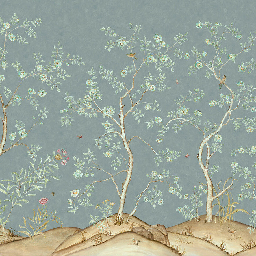 Andrew Martin x Kravet Couture Songbird Rain Wallpaper