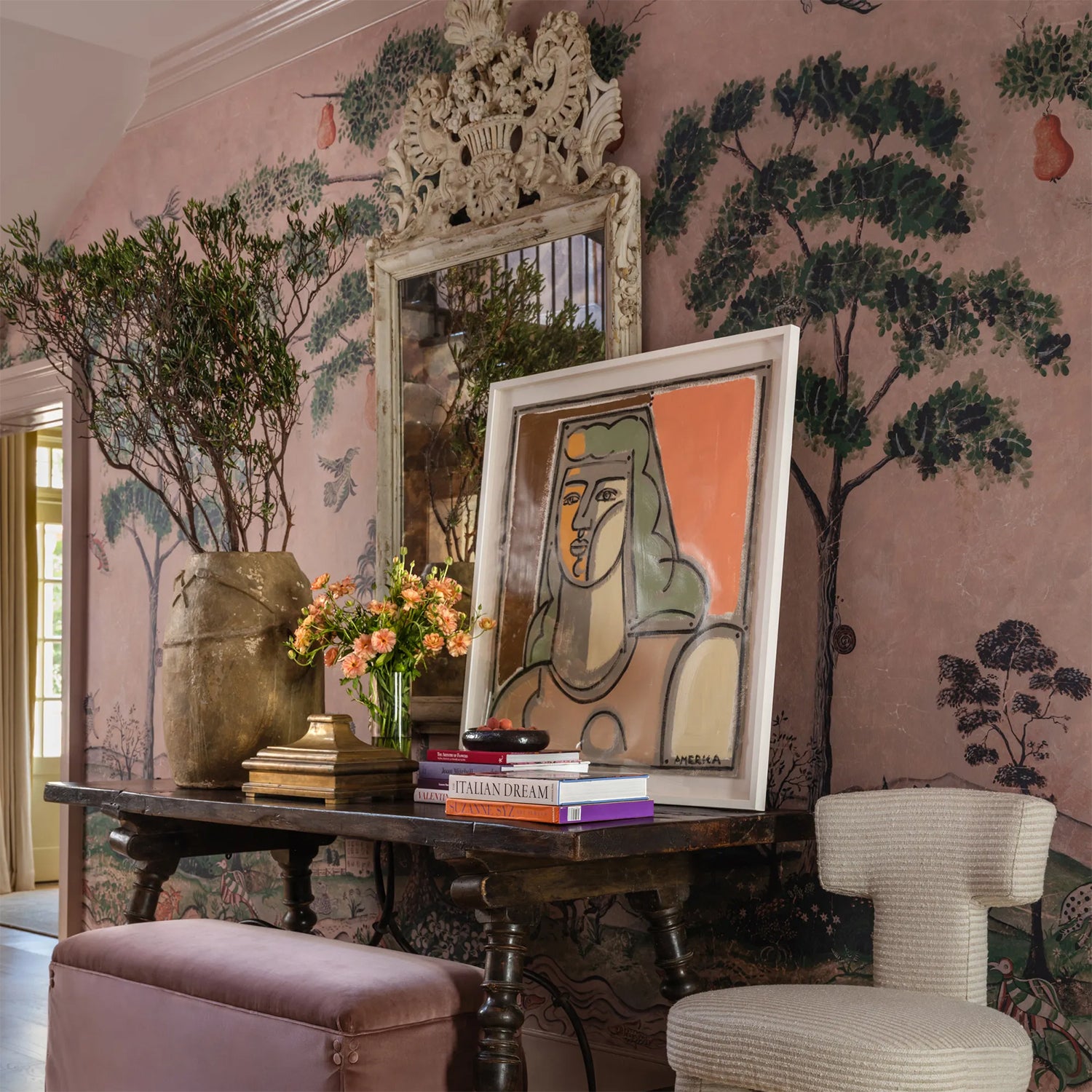 Andrew Martin x Kravet Couture Mythical Land Daybreak Wallpaper