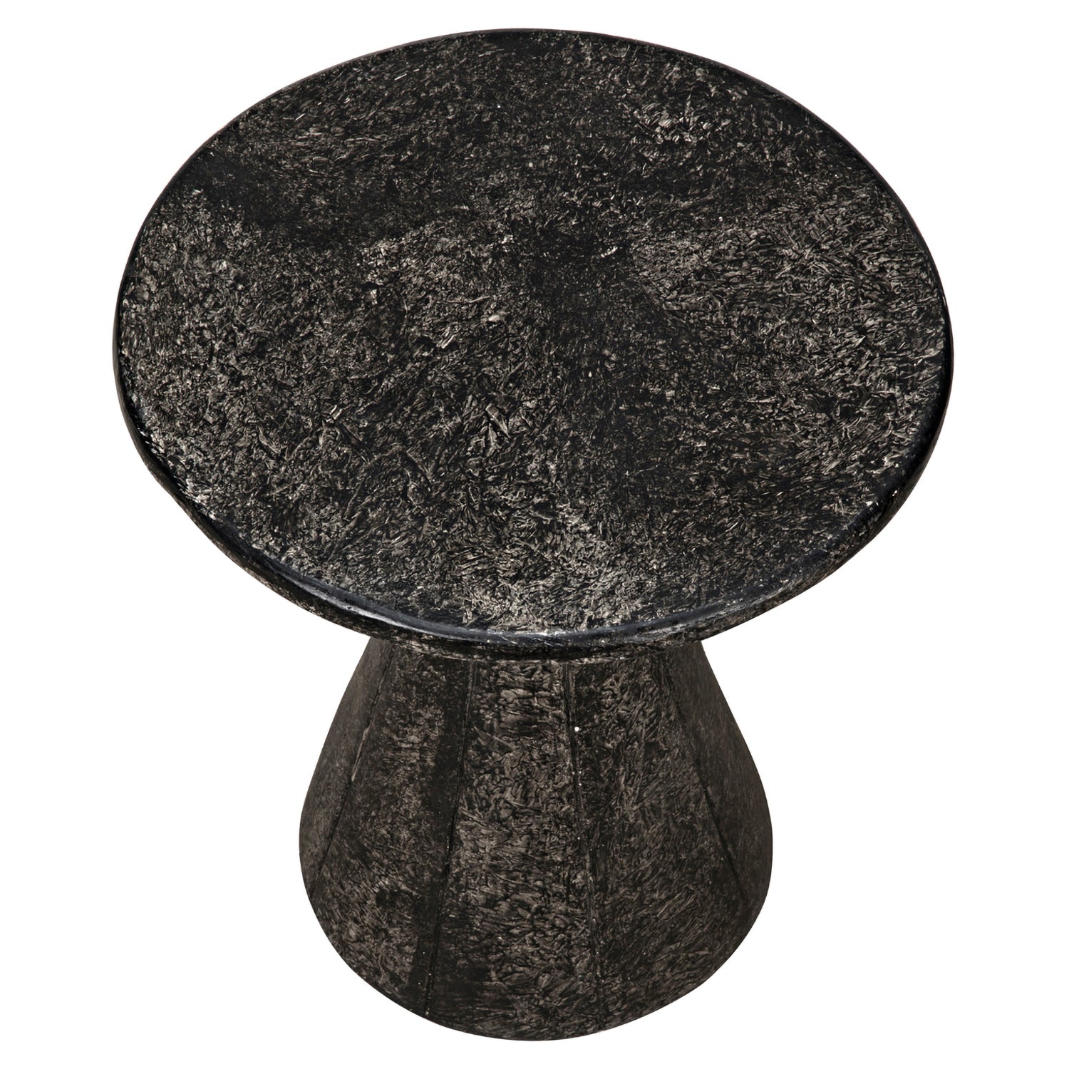Noir Pedestal Side Table