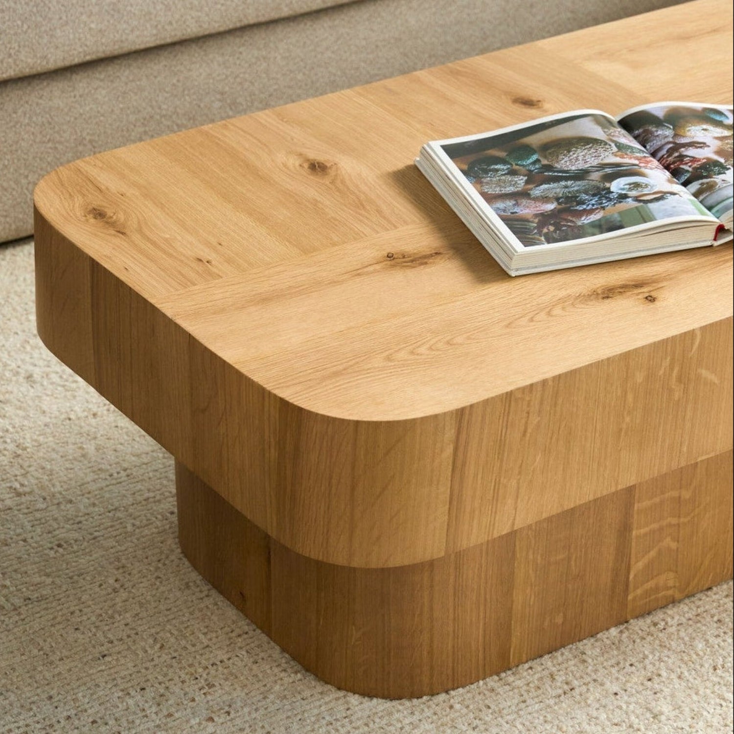 Arquette Oak Veneer Coffee Table