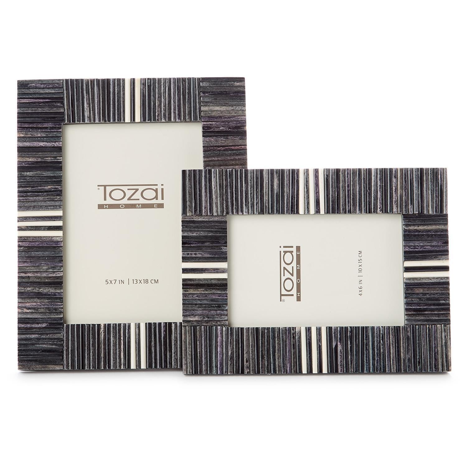 Stacks Gray Photo Frame Set of 2