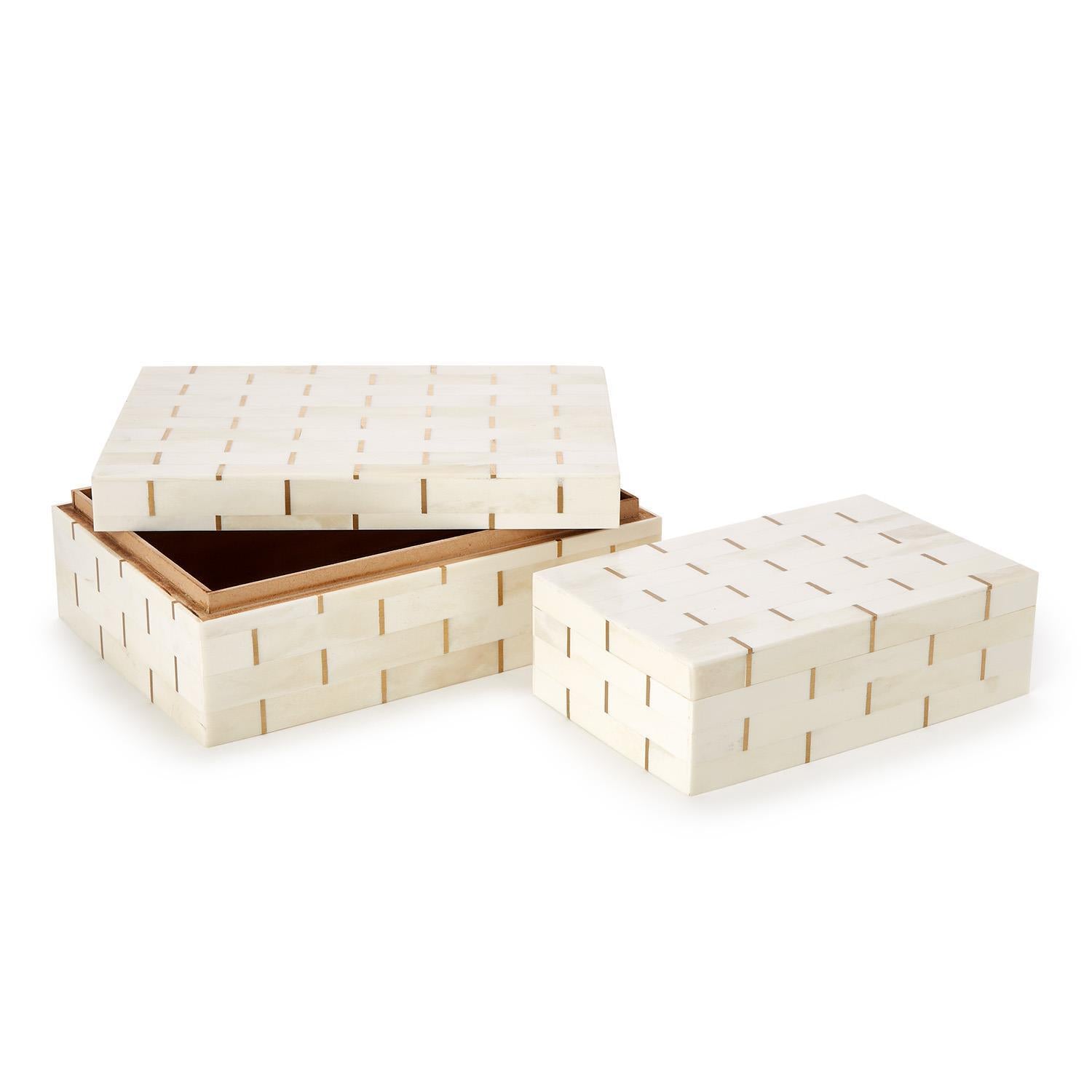 Monaco Vendome Covered Box Set of 2