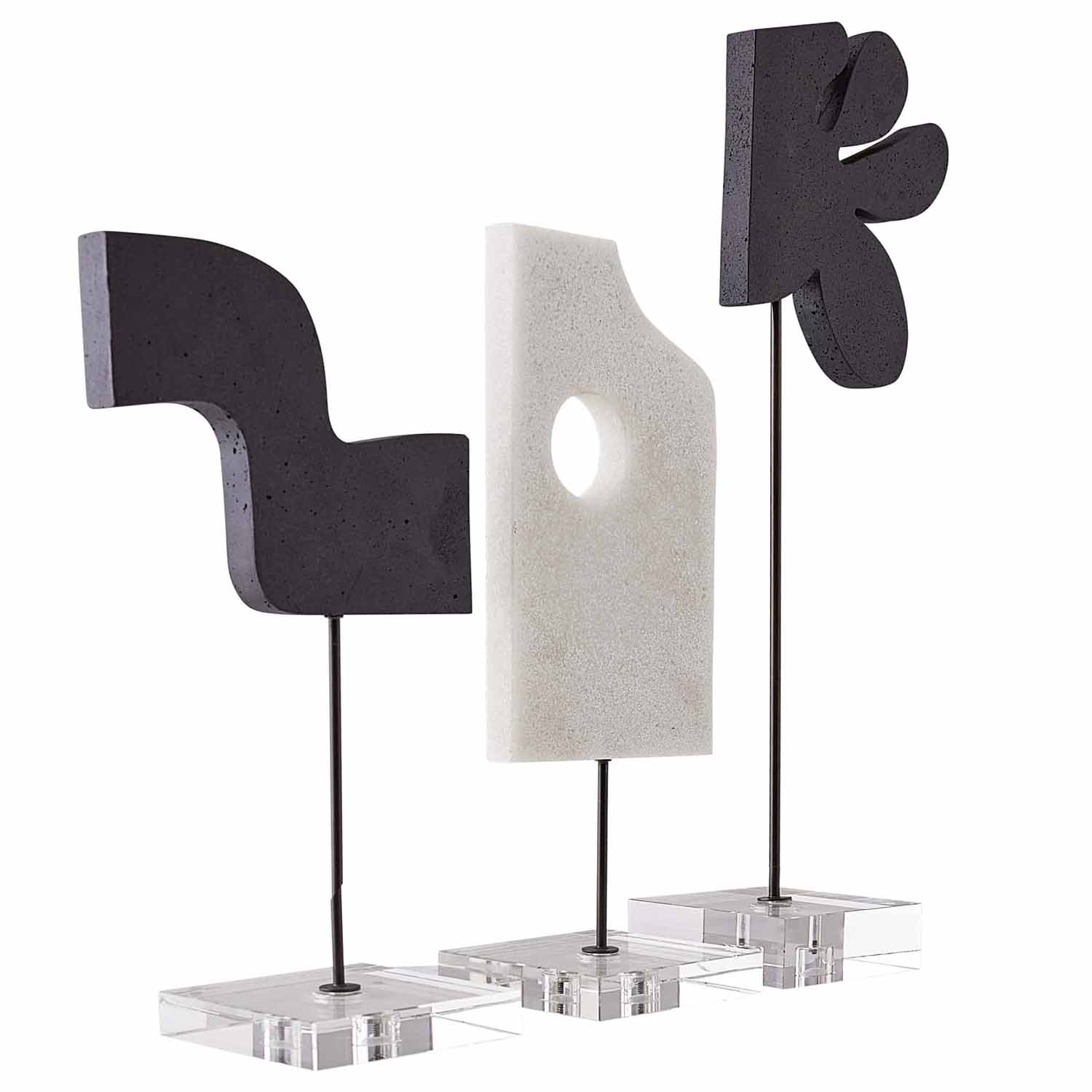 Arteriors Uri Sculpture Set of 3 - Final Sale