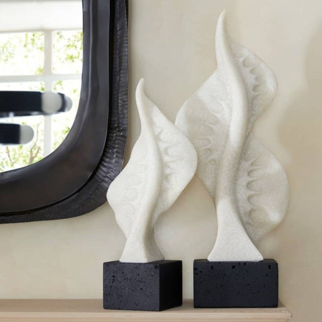 Arteriors Hiro Sculpture Set of 2