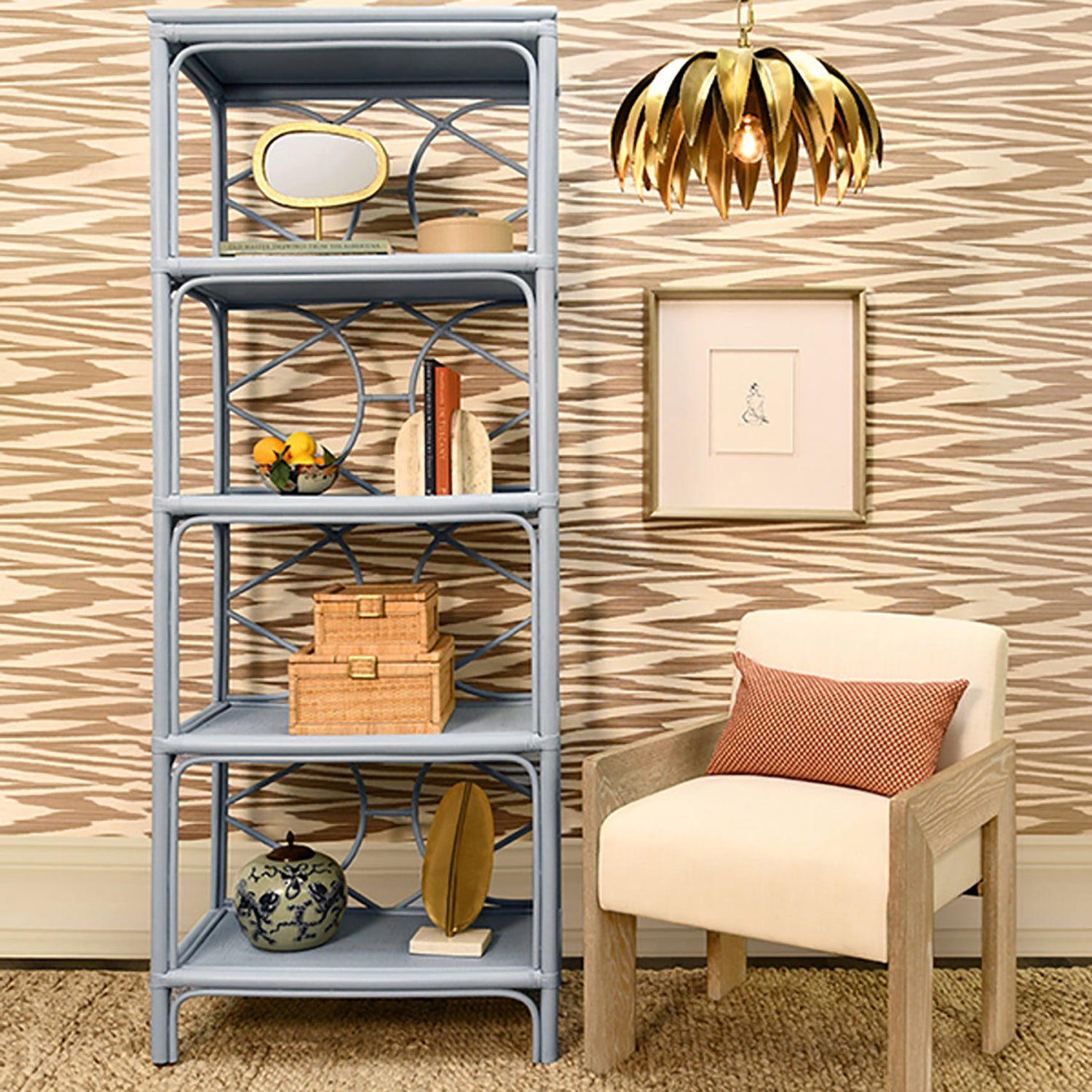 Worlds Away Astor Accent Chair