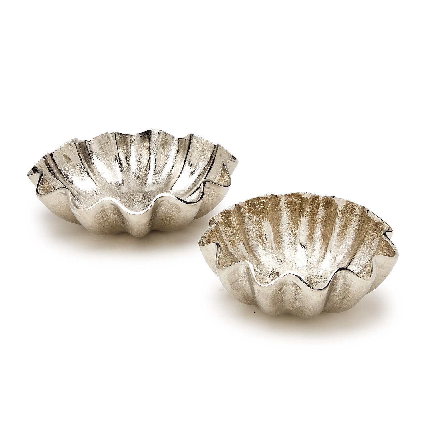 Decorative Round Serving Tray Set of 2