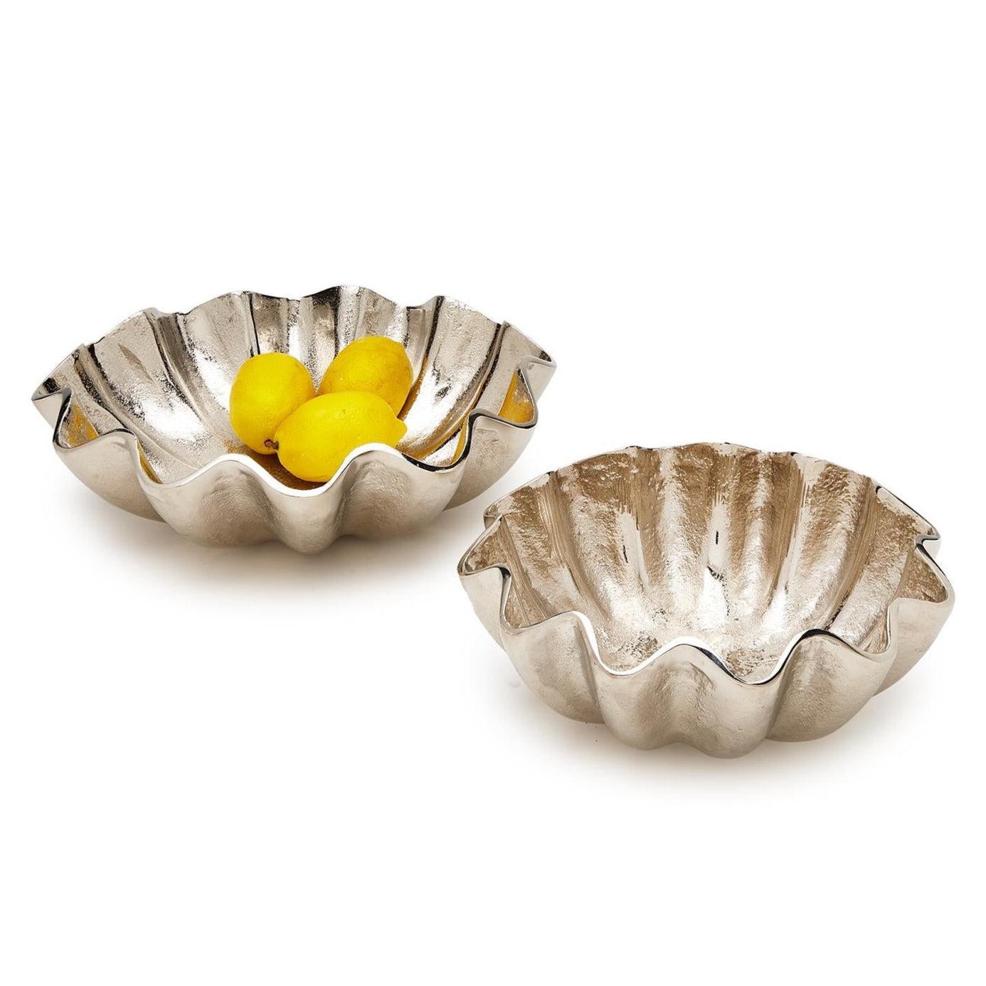 Decorative Round Serving Tray Set of 2