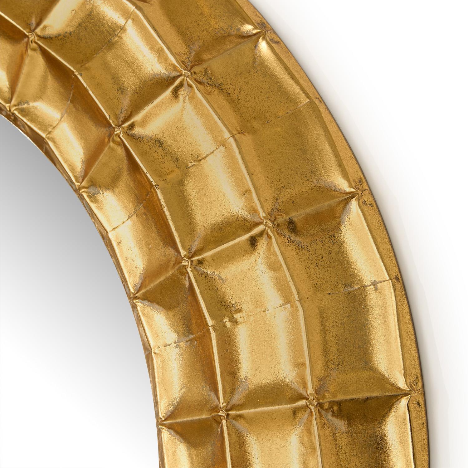 Hammered Round Mirror