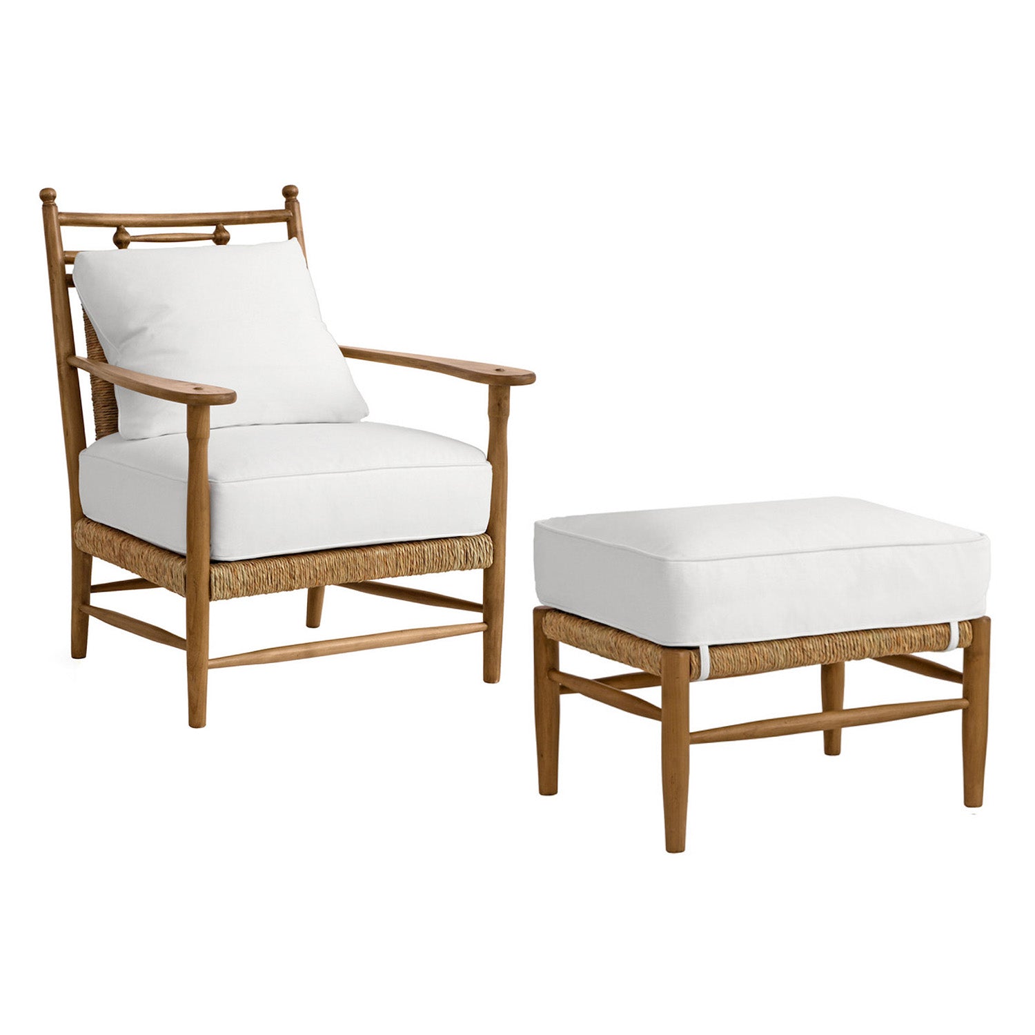 Redford House Abigail Rush Chair & Ottoman