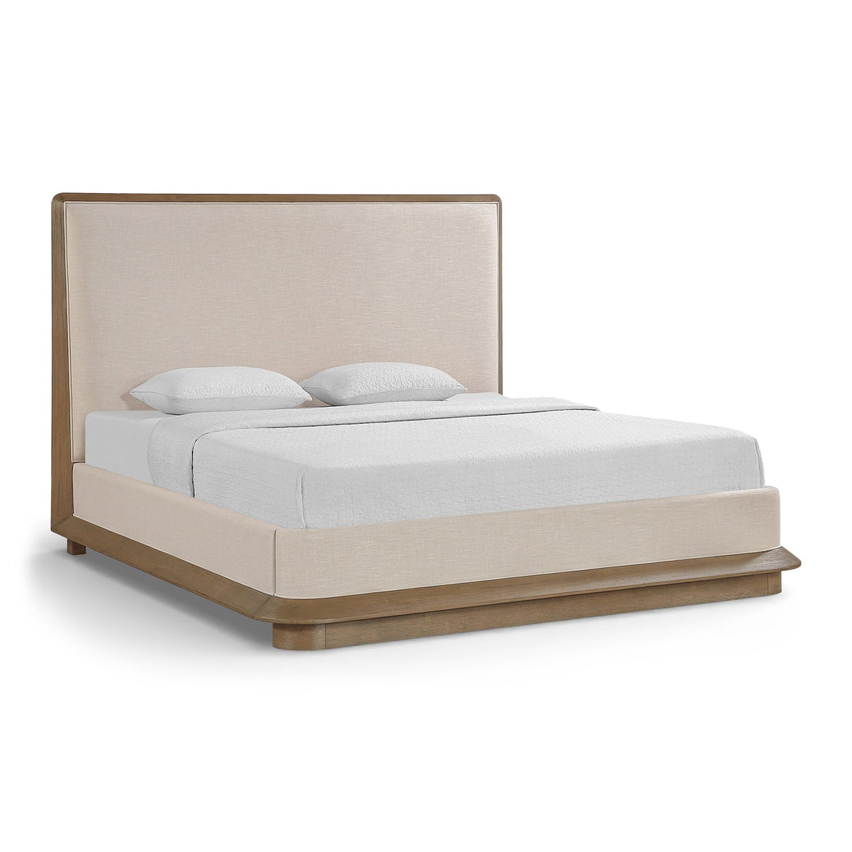 Adagio Brown Fabric Upholstered Bed