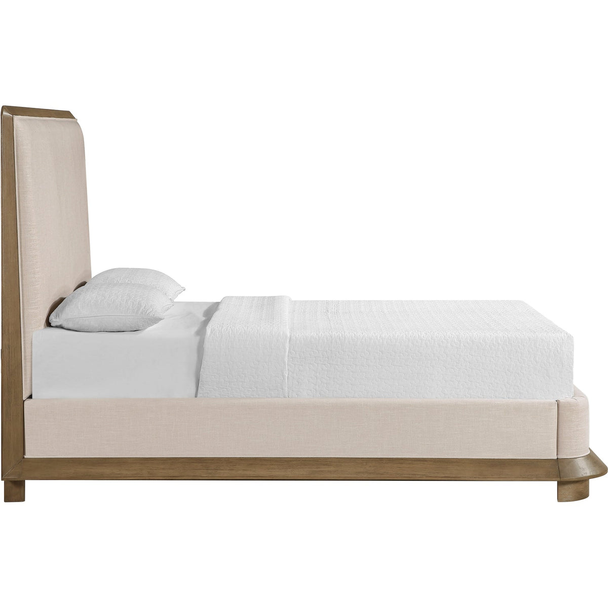 Adagio Brown Fabric Upholstered Bed
