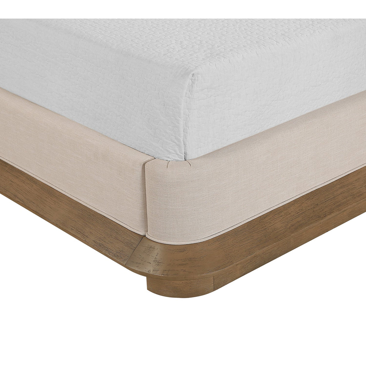Adagio Brown Fabric Upholstered Bed