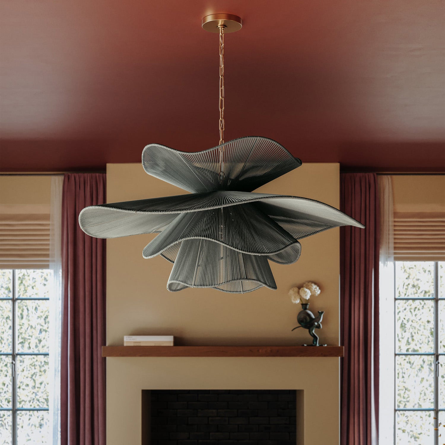 Mitzi Amanda Patina Brass Medium Chandelier