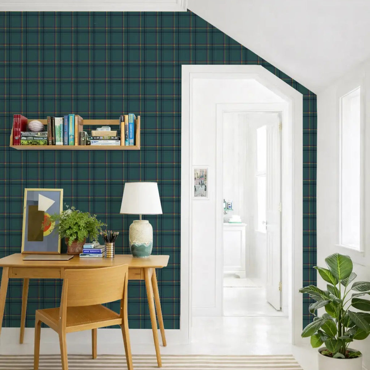Mitchell Black Ashcroft Tartan Wallpaper
