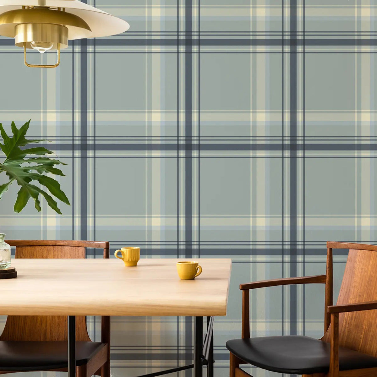 Mitchell Black Ashcroft Tartan Large Wallpaper
