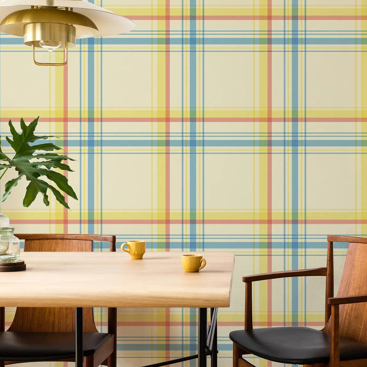 Mitchell Black Ashcroft Tartan Large Wallpaper