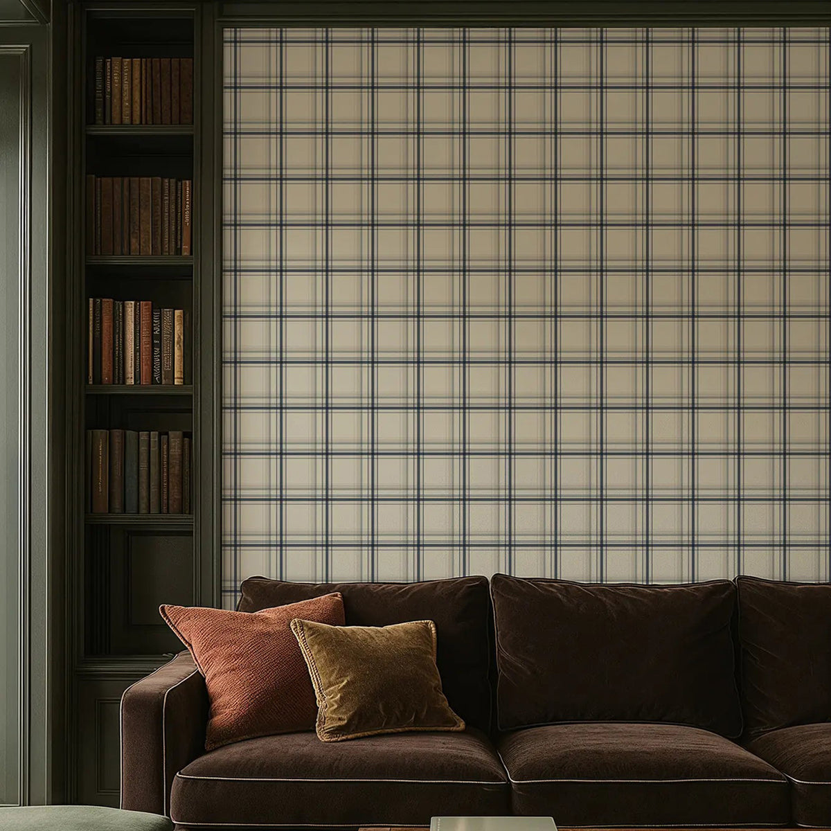 Mitchell Black Ashcroft Tartan Wallpaper