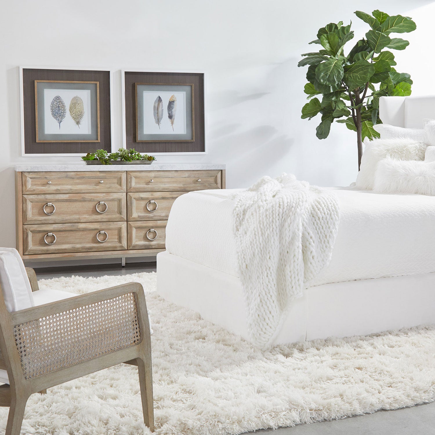 Azure Carrera 6-Drawer Double Dresser