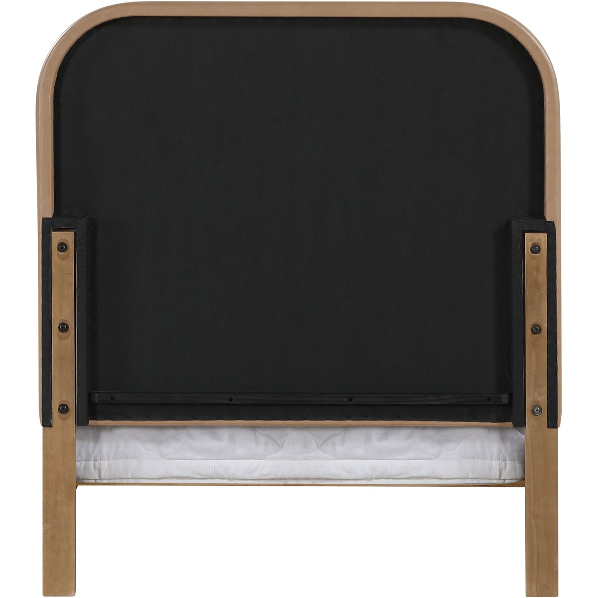 Caswell Natural Vegan Leather Upholstered Bed