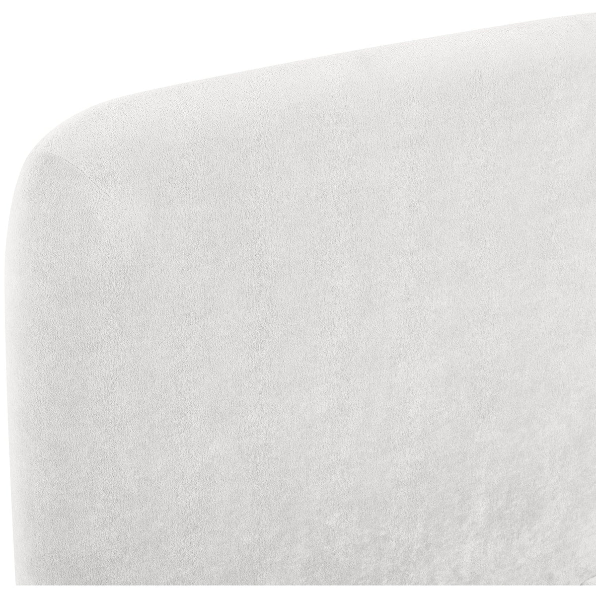 Fira Cream Chenille Fabric Upholstered Bed