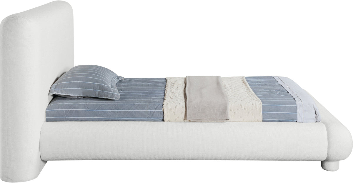 Blair Cream Fabric Upholstered Bed