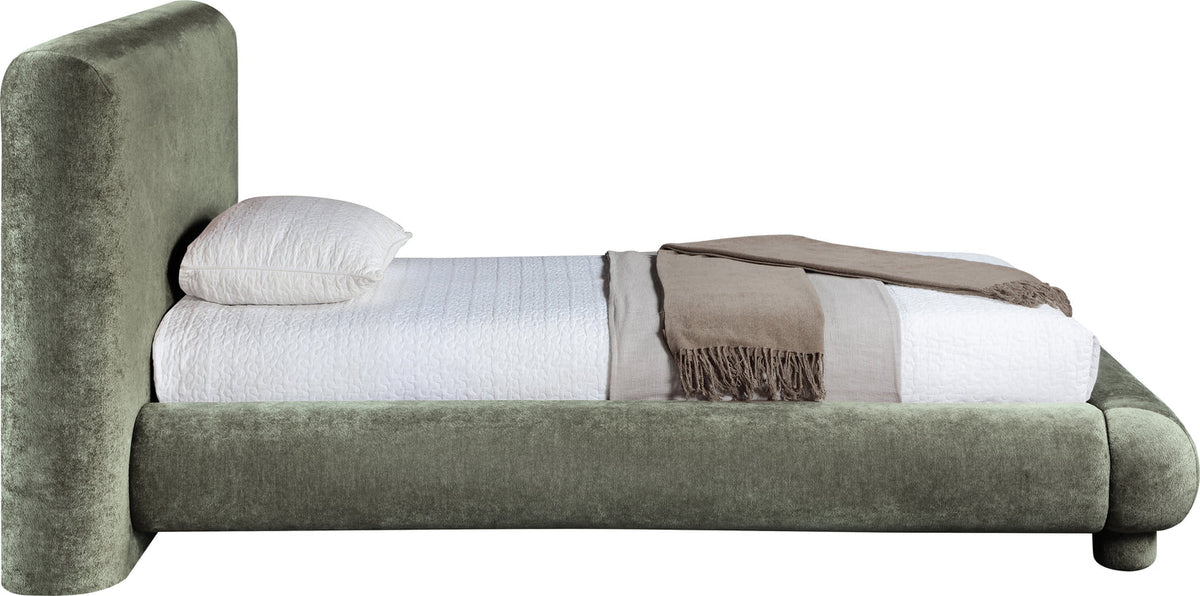 Blair Green Chenille Fabric Upholstered Bed
