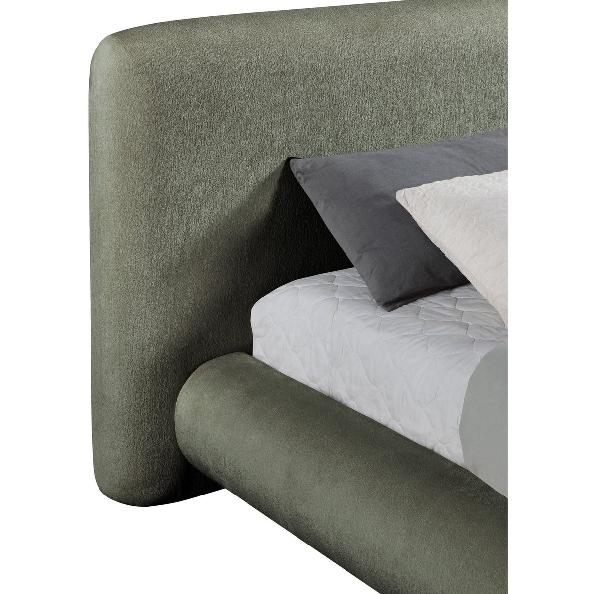 Blair Green Chenille Fabric Upholstered Bed