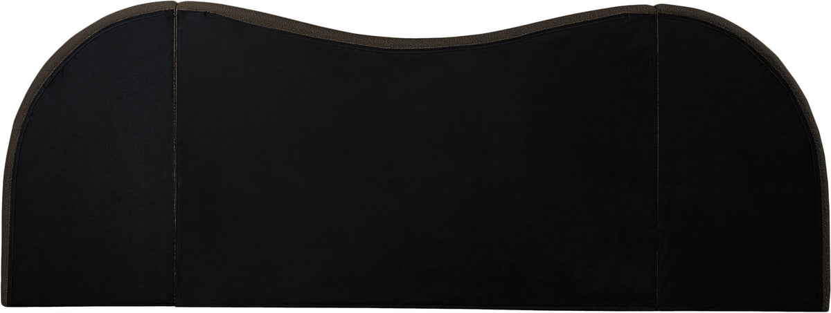 Everest Brown Boucle Fabric Upholstered Bed