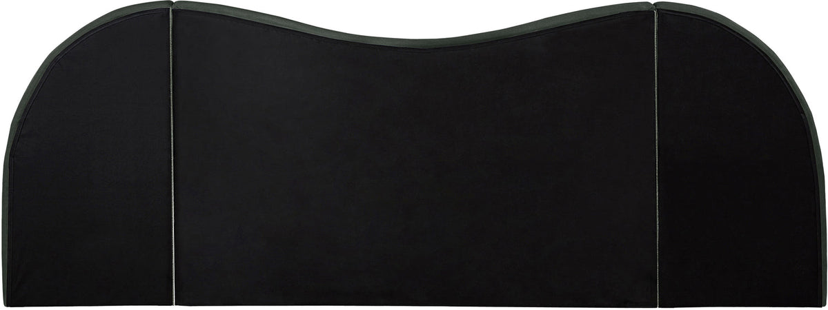 Everest Olive Green Linen Textured Fabric Upholstered Bed