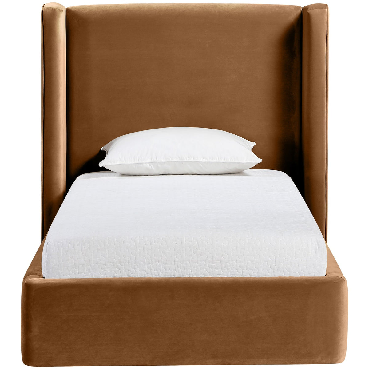 Kendall Saddle Velvet Upholstered Bed