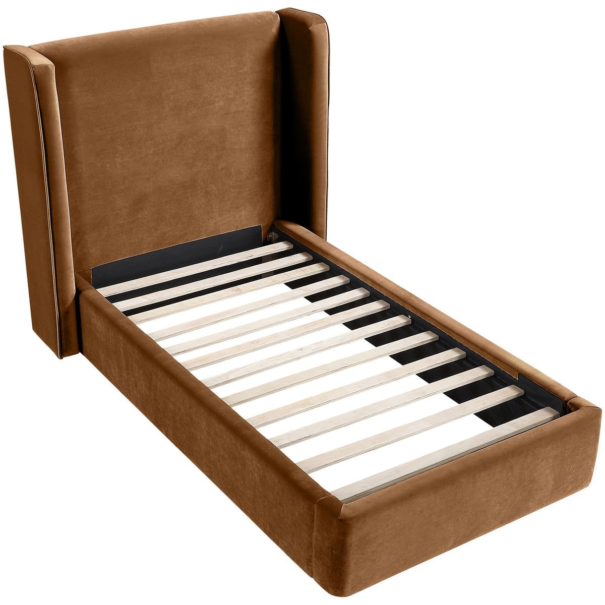 Kendall Saddle Velvet Upholstered Bed