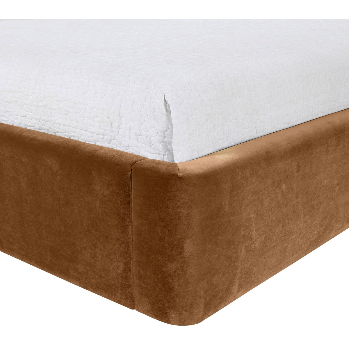 Kendall Saddle Velvet Upholstered Bed