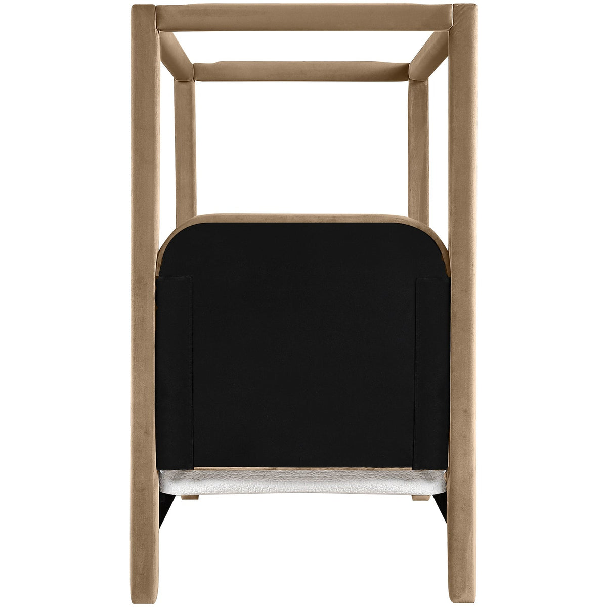 Salina Beige Velvet Upholstered Bed