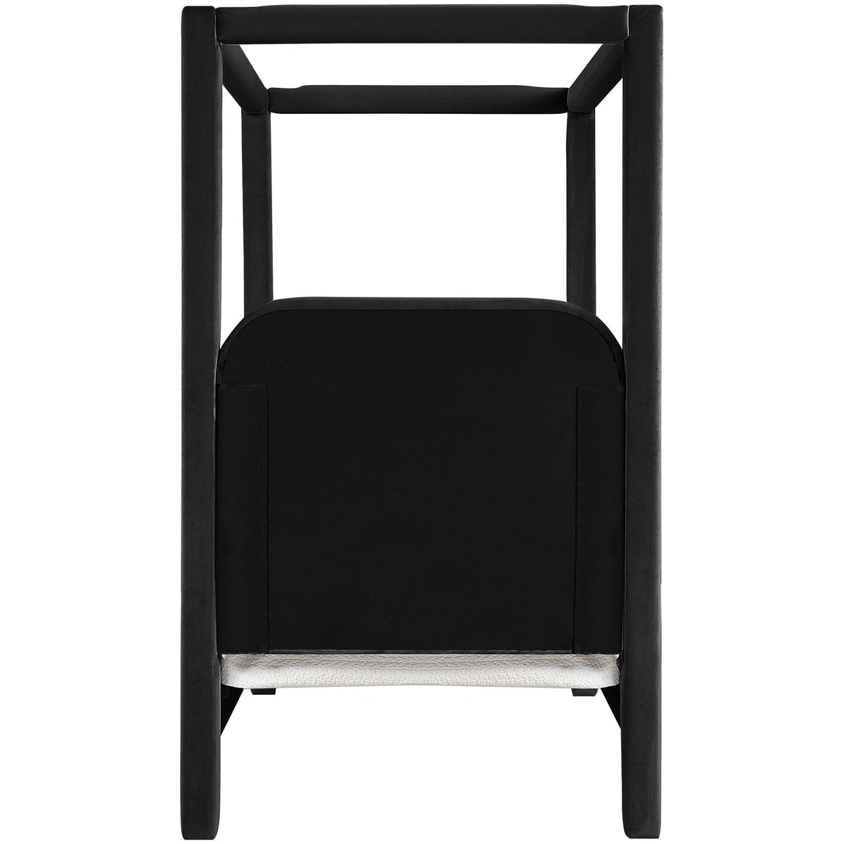 Salina Black Velvet Upholstered Bed