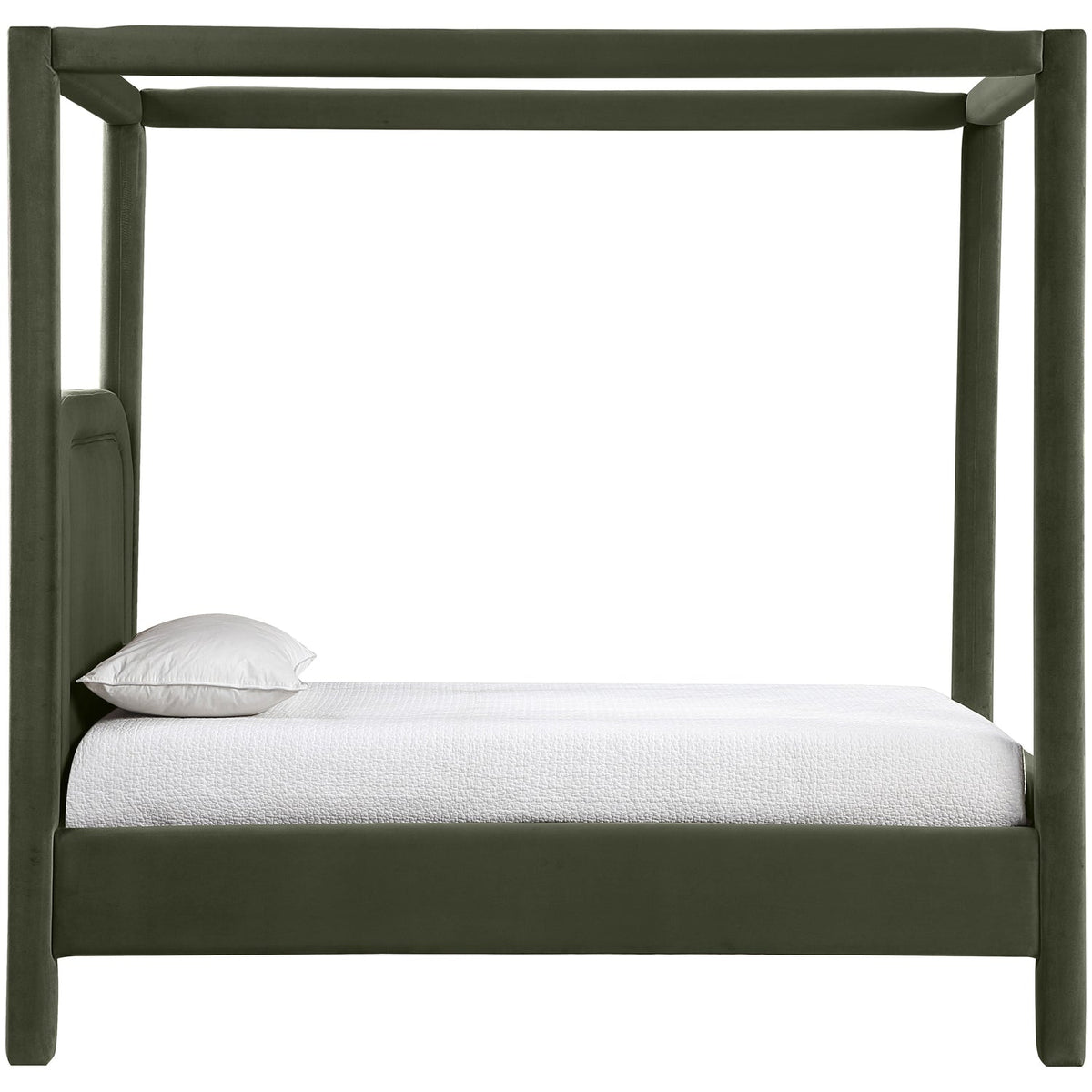 Salina Green Velvet Upholstered Bed