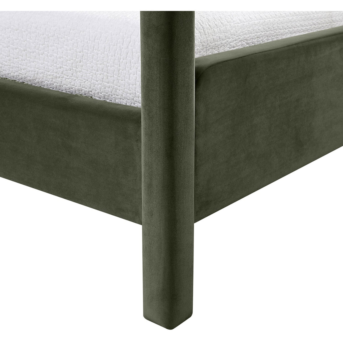 Salina Green Velvet Upholstered Bed