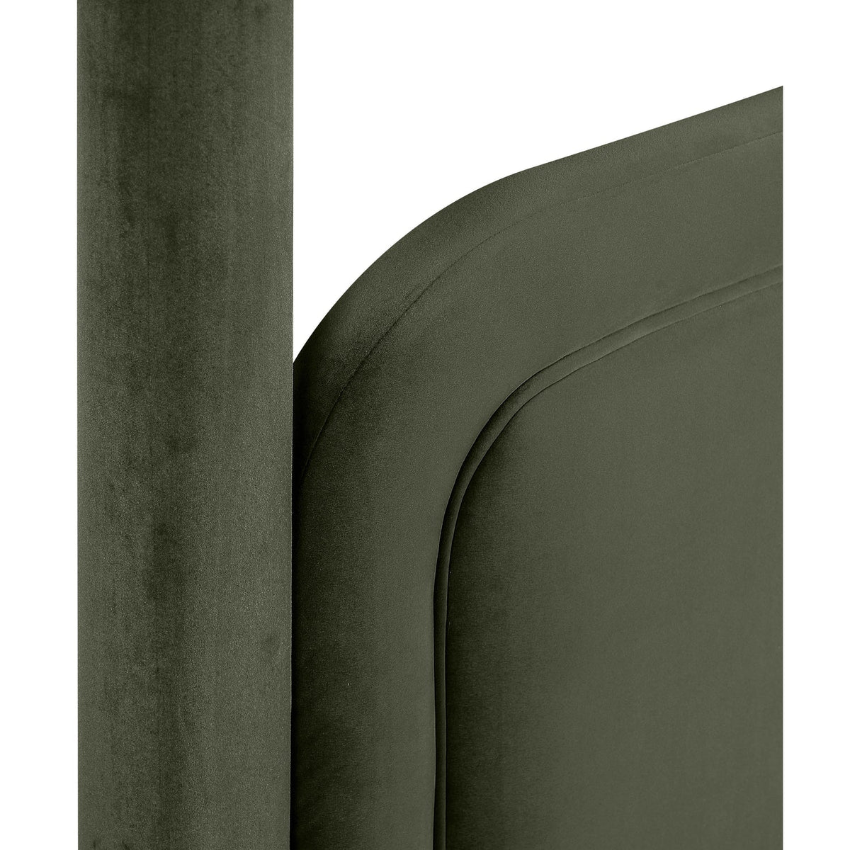 Salina Green Velvet Upholstered Bed