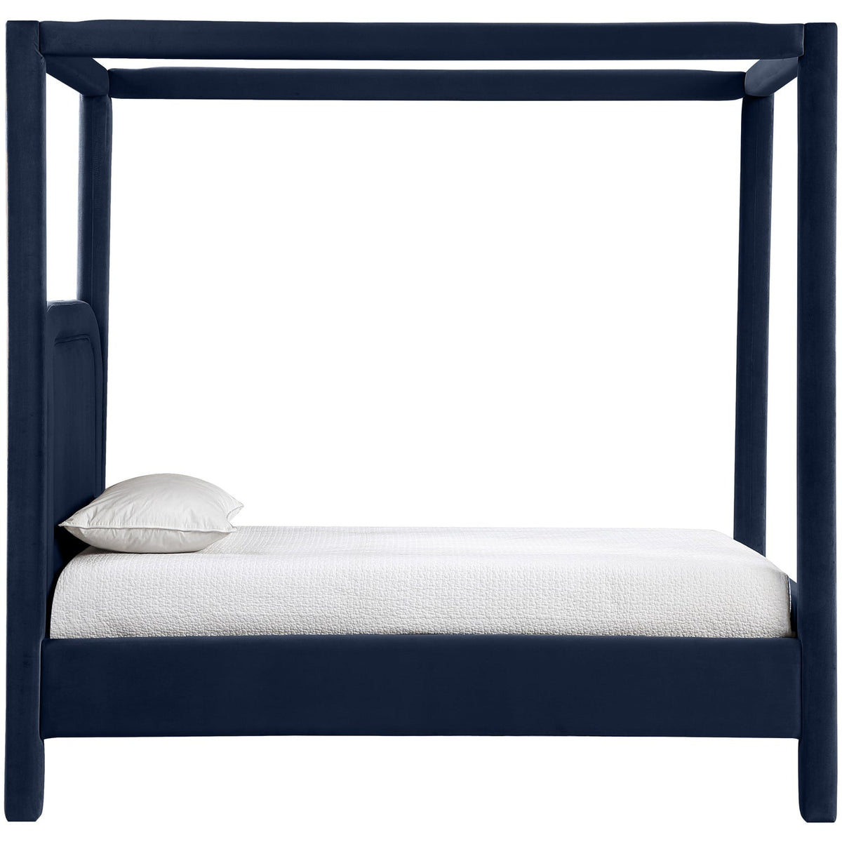 Salina Navy Velvet Upholstered Bed