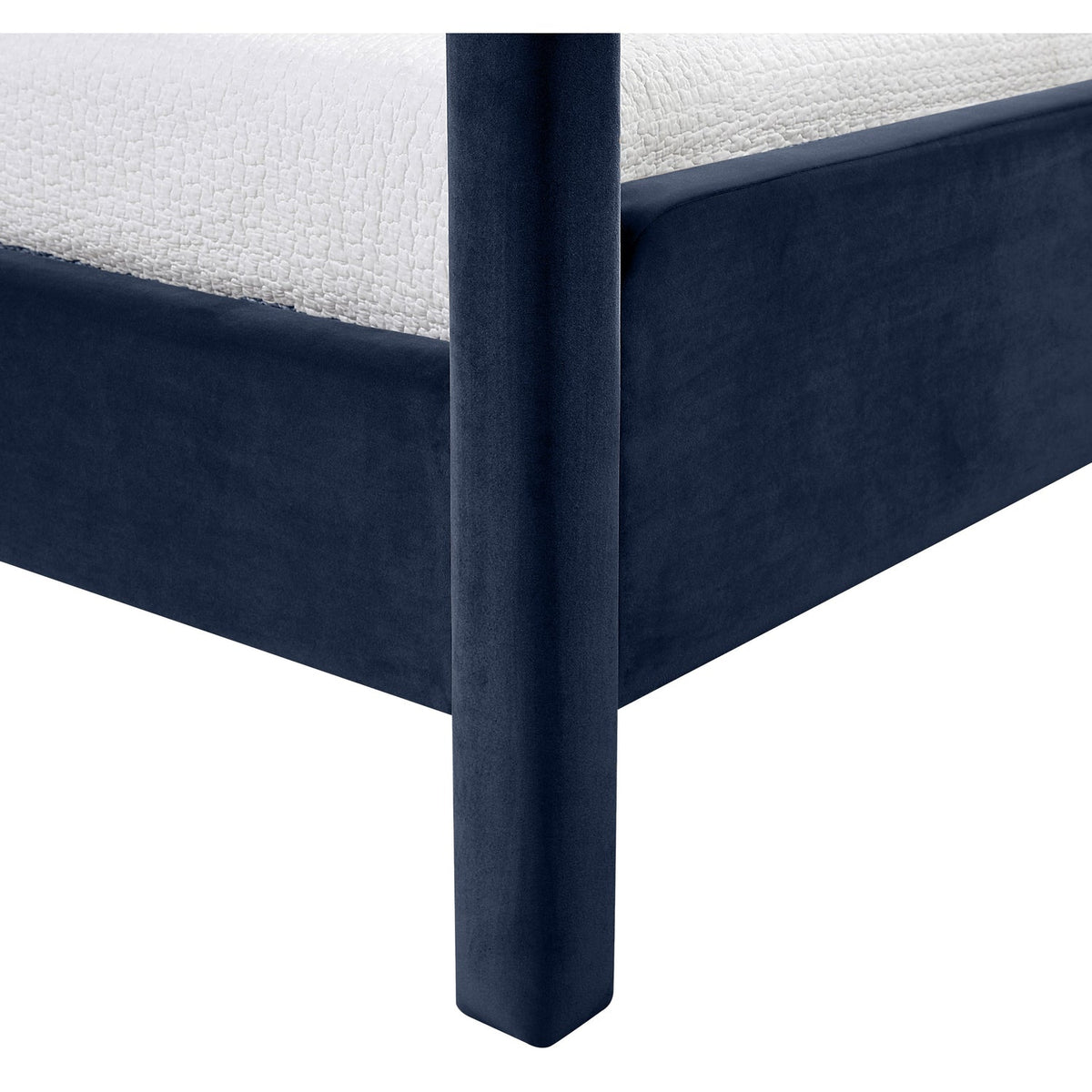 Salina Navy Velvet Upholstered Bed