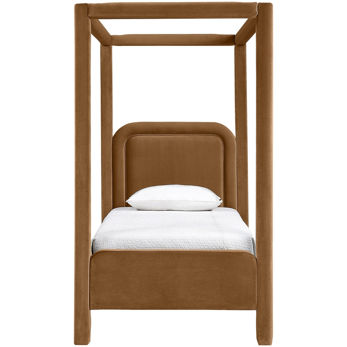 Salina Saddle Velvet Upholstered Bed