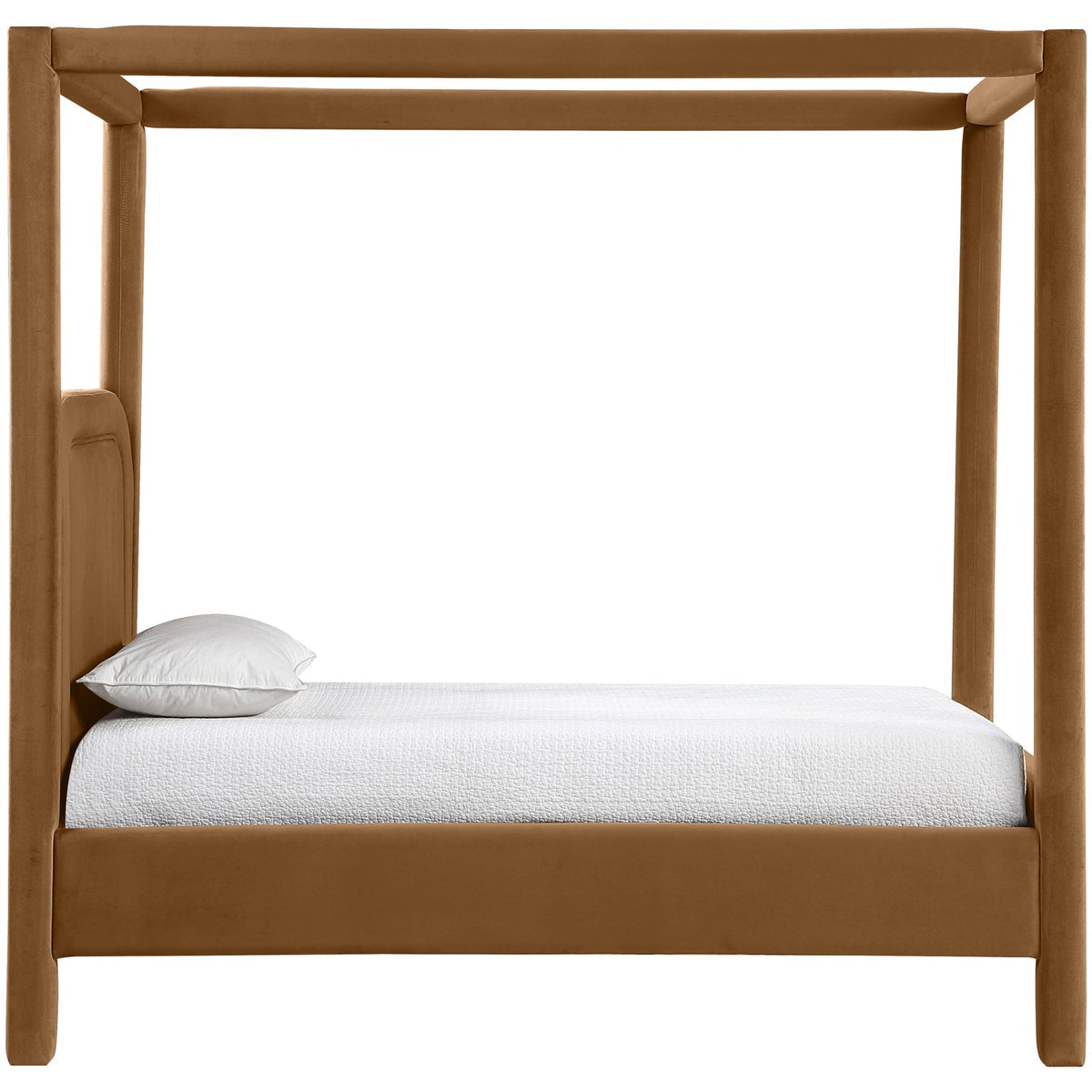 Salina Saddle Velvet Upholstered Bed