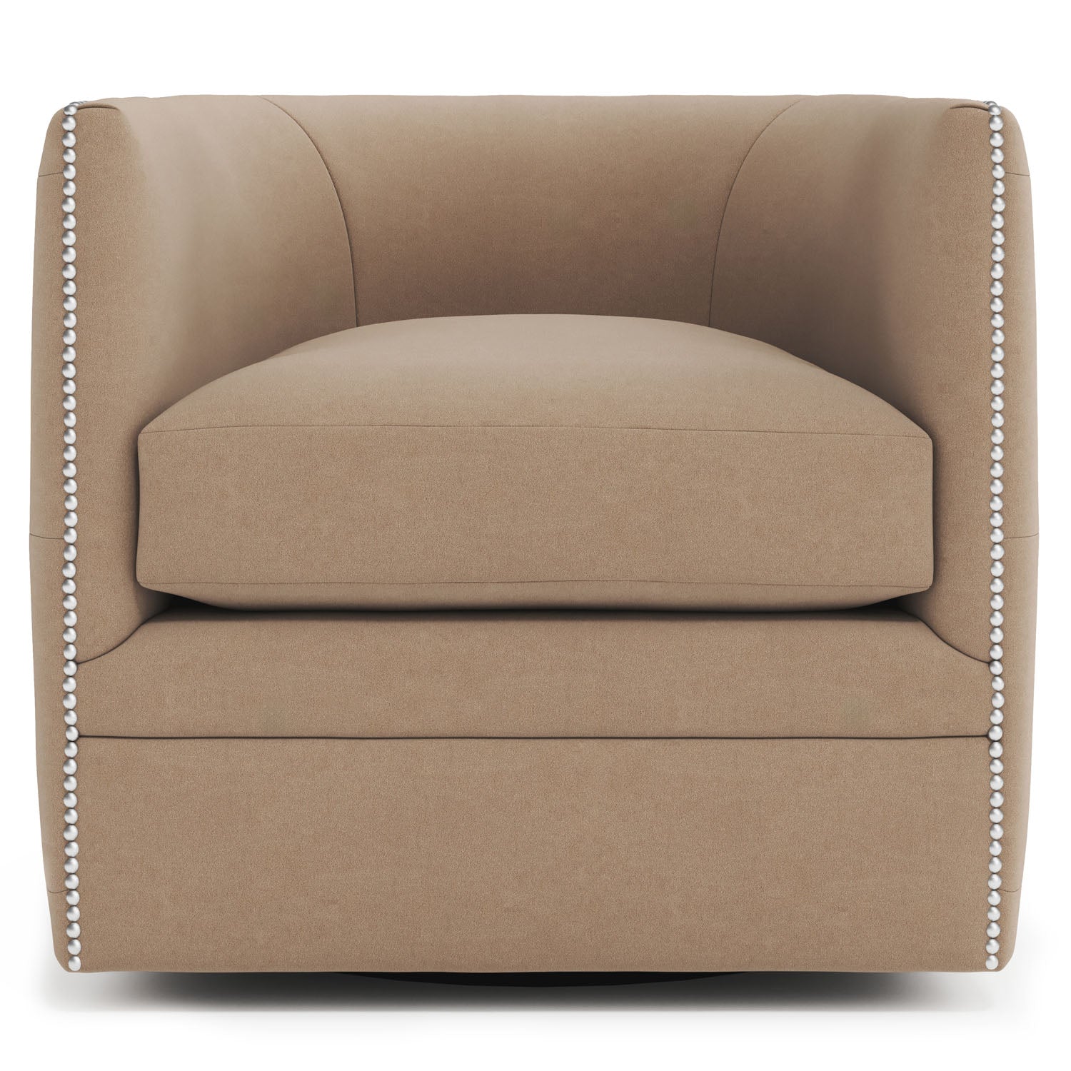 Bernhardt Living Palazzo Fabric Swivel Chair