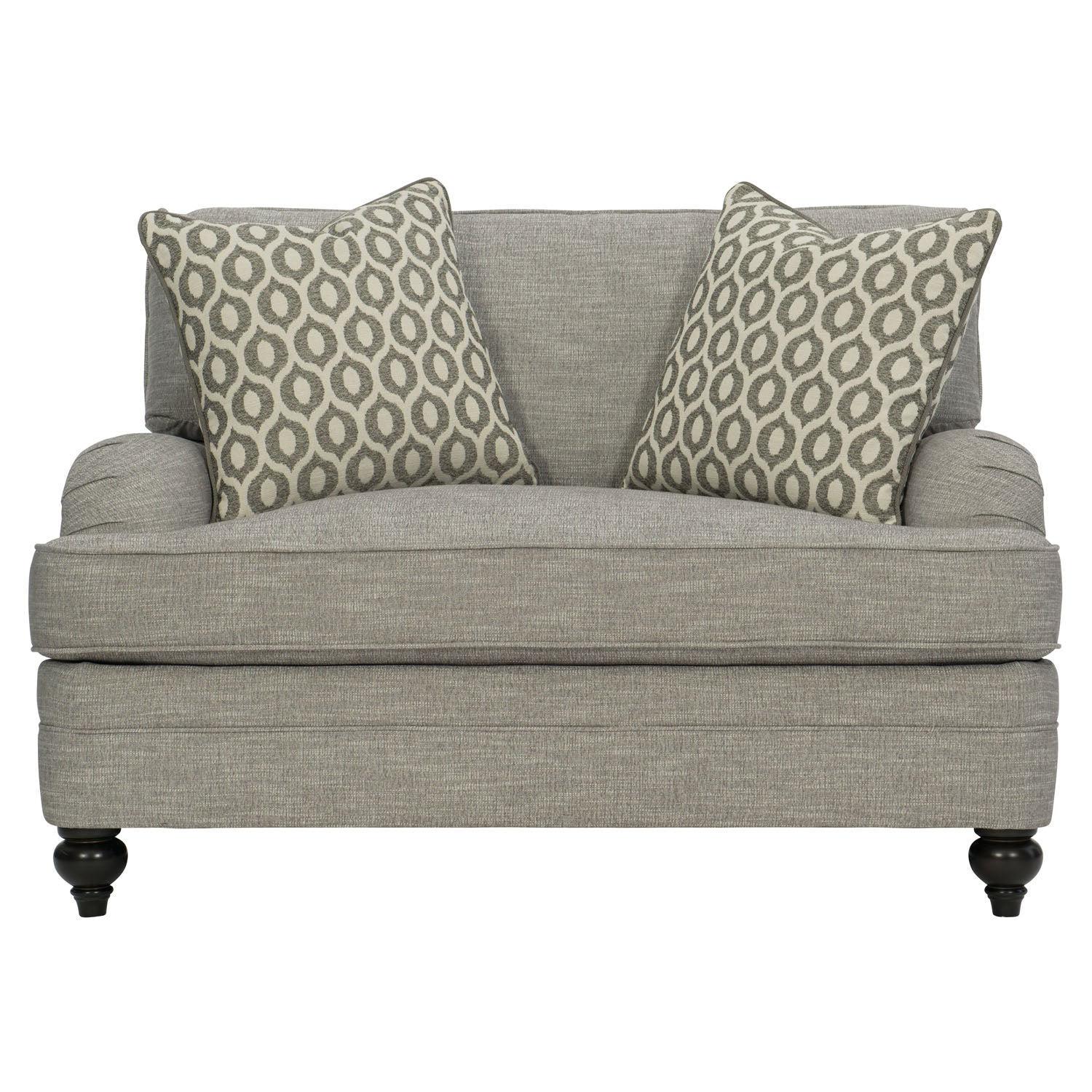 Bernhardt Tarleton Chair and a Half in Mocha fabric, side profile