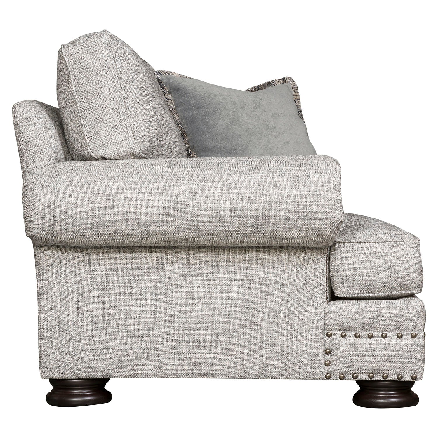 Gray Foster Chair in Mocha – close-up of the Mocha finish