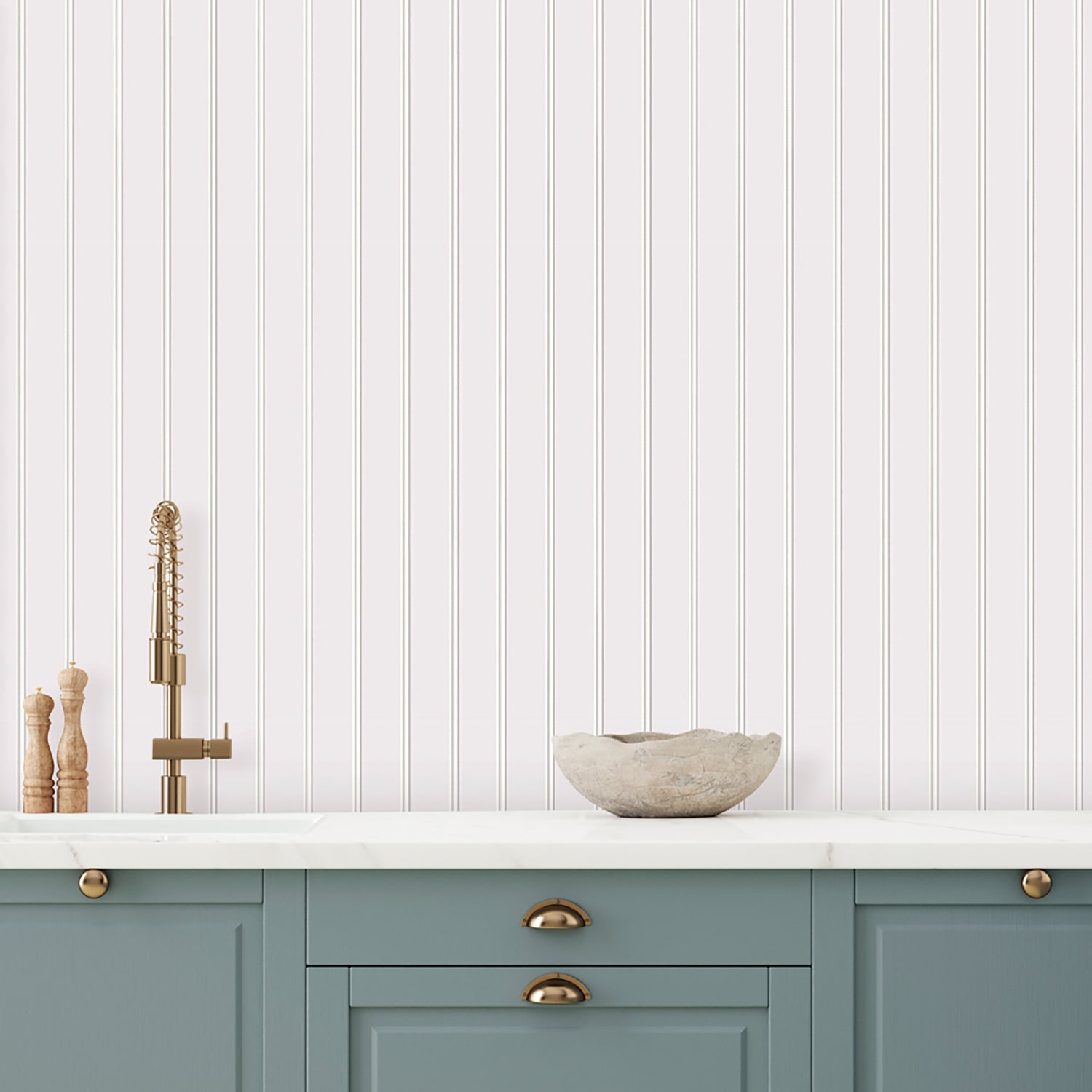 Tempaper & Co Beadboard Peel & Stick Wallpaper