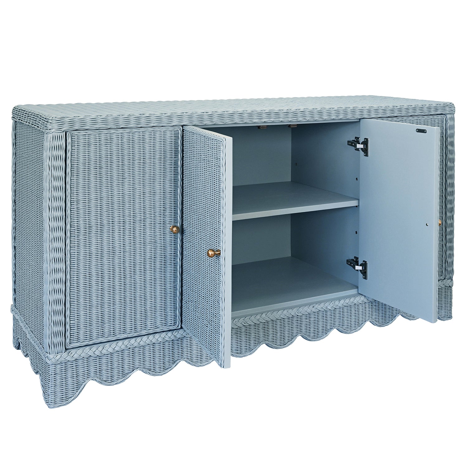 Worlds Away Beatrice Light Blue Four Door Buffet