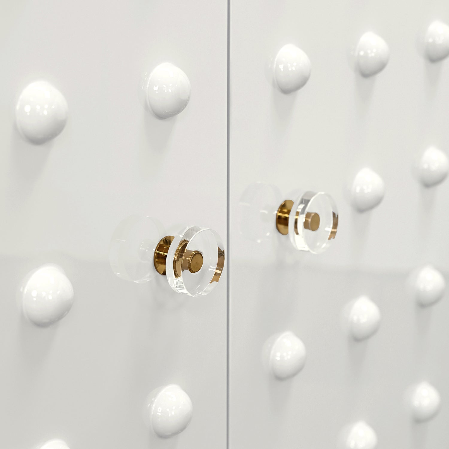 Worlds Away Beau White Two Door Cabinet