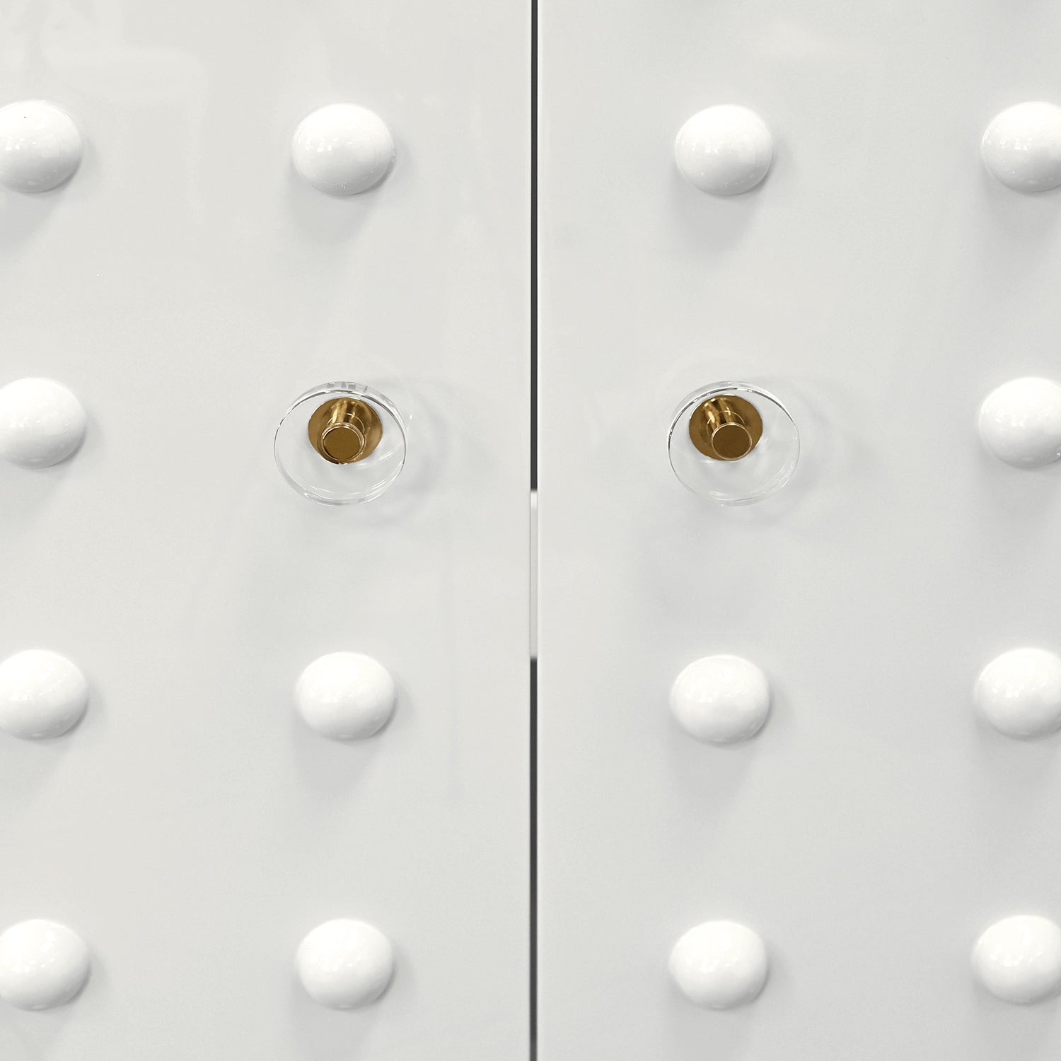 Worlds Away Beau White Two Door Cabinet