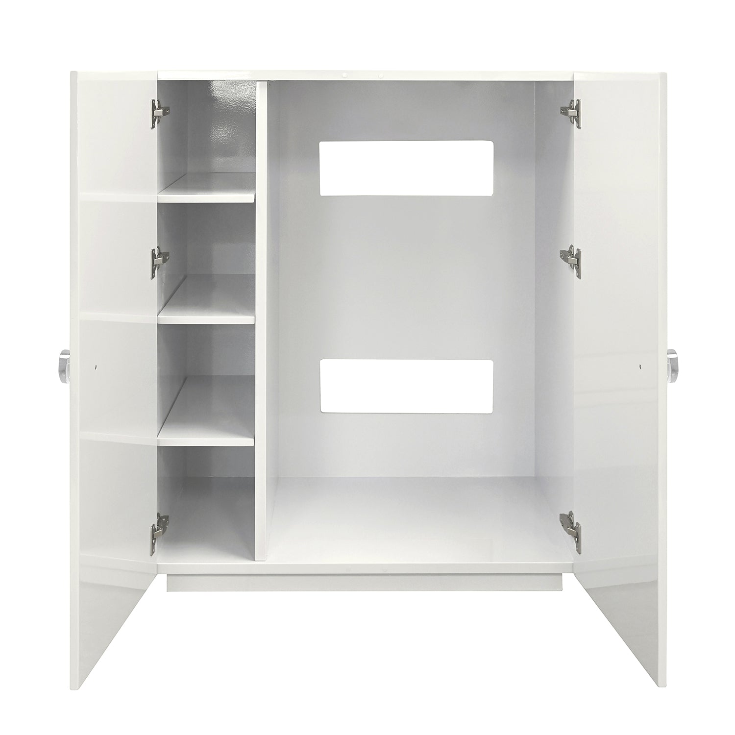 Worlds Away Beau White Two Door Cabinet