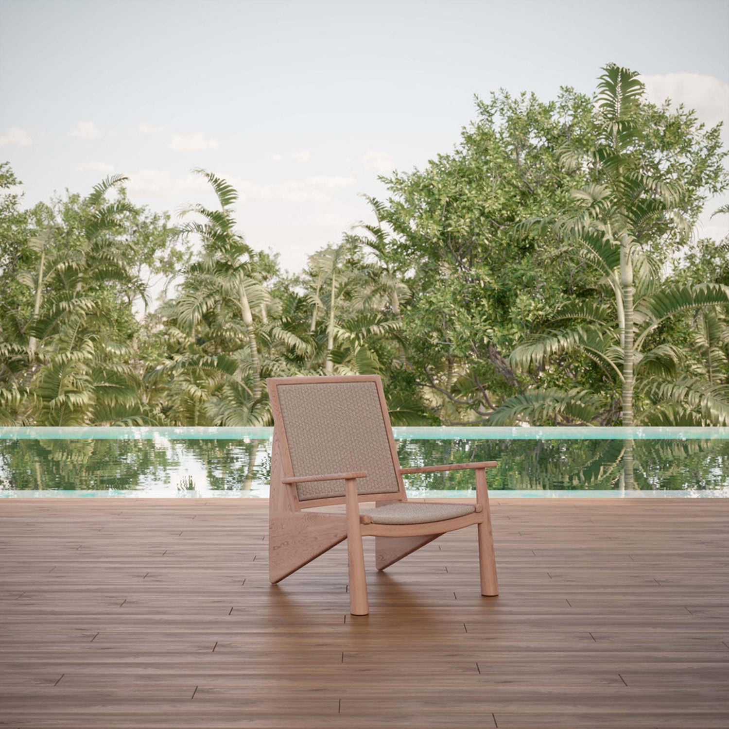 Azzuro Living Biscayne High Back Club Chair